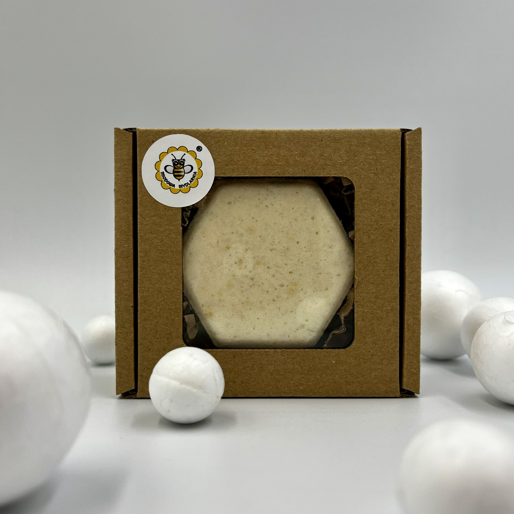 Musująca kula do kąpieli miodowa Musująca kula do kąpieli miodowa